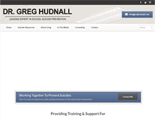 Tablet Screenshot of greghudnall.com